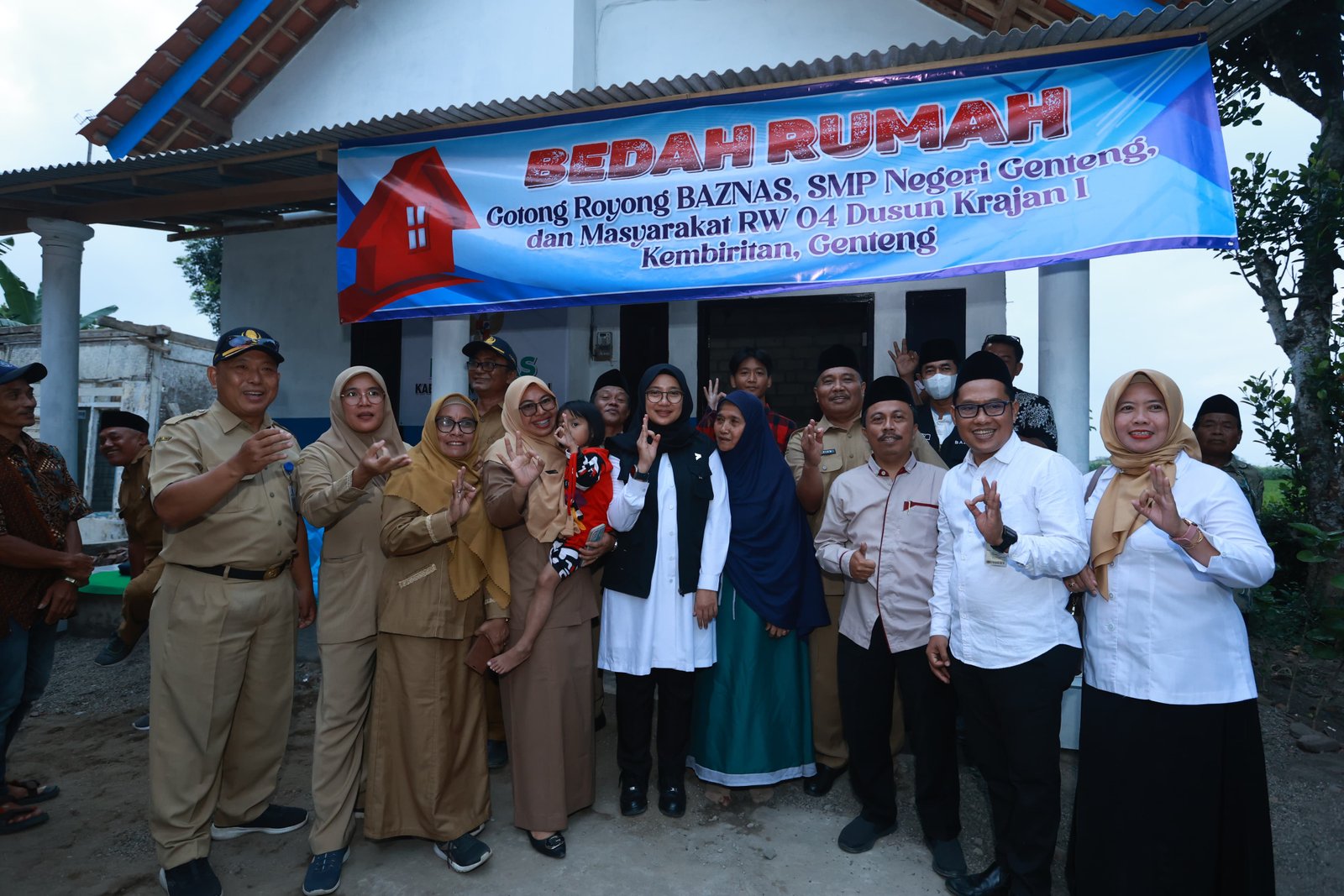 Gandeng Baznas, Pemkab Banyuwangi Terus Gencarkan Bedah Rumah Warga Miskin